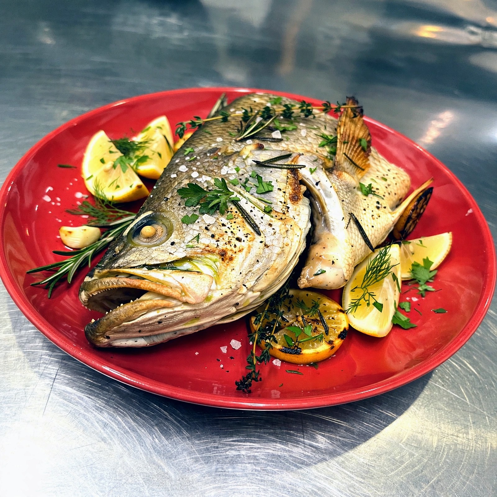 Barramudi Baked Fish Head