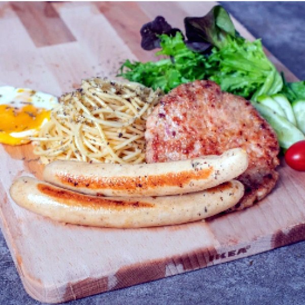 Chicken Bratwurst Sausages & Bockwurst Pork Patty